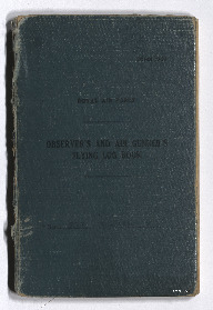 James Inward's observer's and air gunner's flying logbook