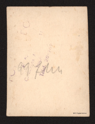 Reverse side of photograph No. 3