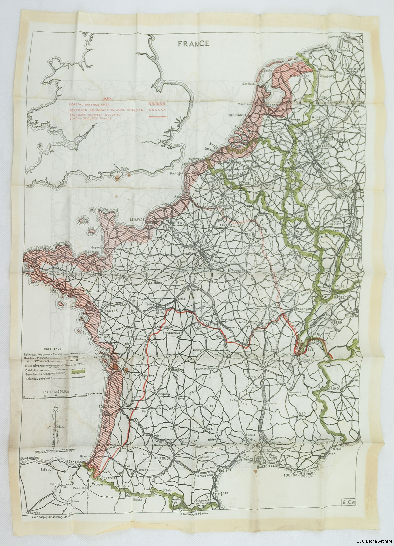 Map of France · IBCC Digital Archive