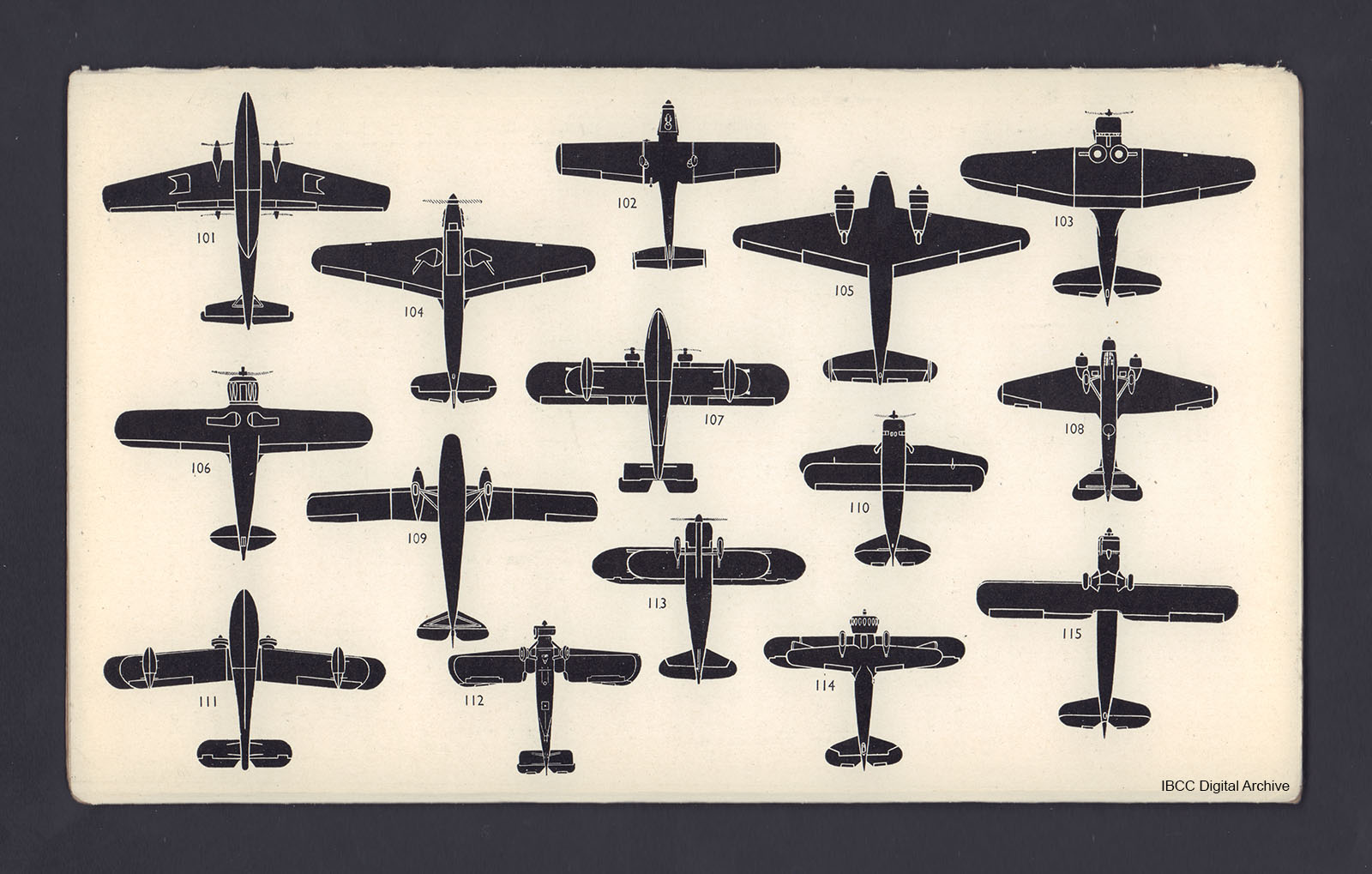 Silhouettes of British, American, German and Italian Aircraft · IBCC ...