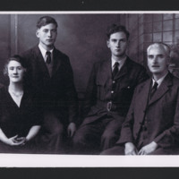 Basil Ambrose with brother Gerald and family