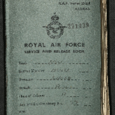 Tony Snook&#039;s RAF service and release book