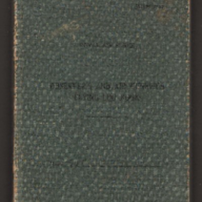 Edward Milling&#039;s observer&#039;s and air gunner&#039;s flying log book