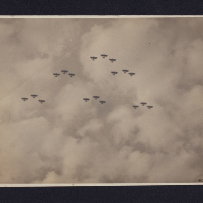 Formation of eighteen biplanes