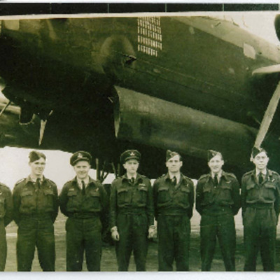 Seven Airmen and their Lancaster