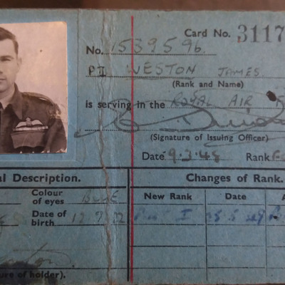 James Weston identity card