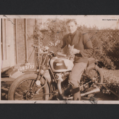 Walter Smith on a motorbike