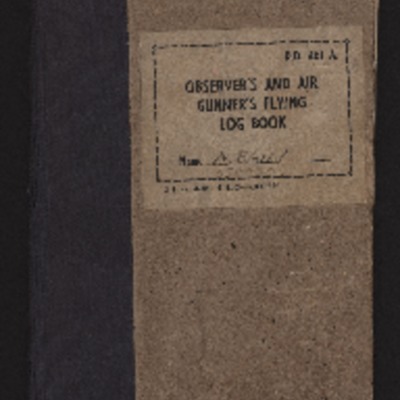 The Observer’s and Air Gunner’s Flying Log Book for Andrew Bain <br />
