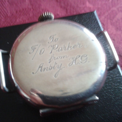 Inscribed watch/compass