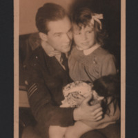 James Flowers and child at RAF Gatow