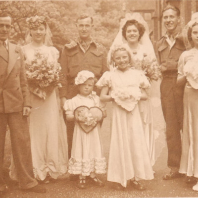 Two of Lilian Grundy&#039;s wedding photographs
