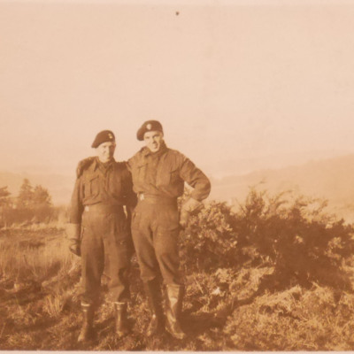 George Grundy with fellow soldier