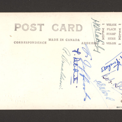 Autographed Post Card