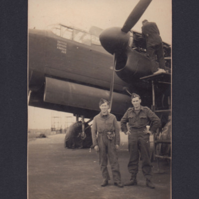 Lancaster and ground crew