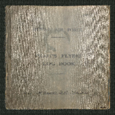 F A Robinson’s flying log book for pilots. One