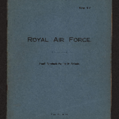 RAF Notebook - signals and sundry notes