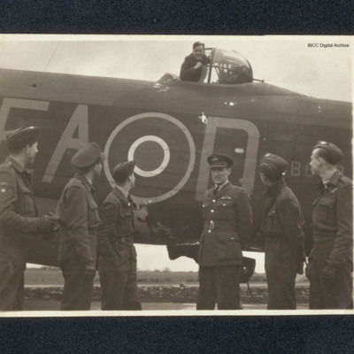 Thomas Thomson, six airman and a damaged Lancaster