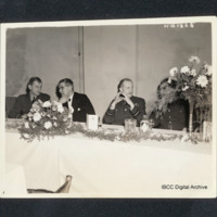 Archibald McIndoe and Charles Portal  seated at top table