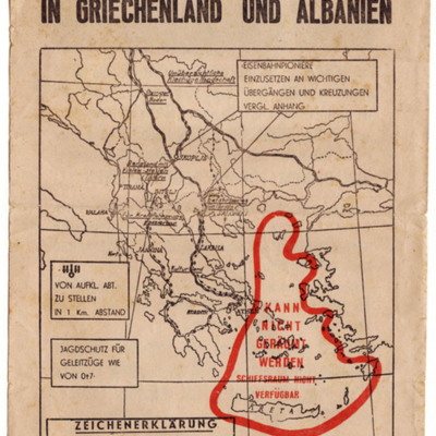 Räumungsplan für die deutschen Besatzungstruppen in Griechenland und Albanien