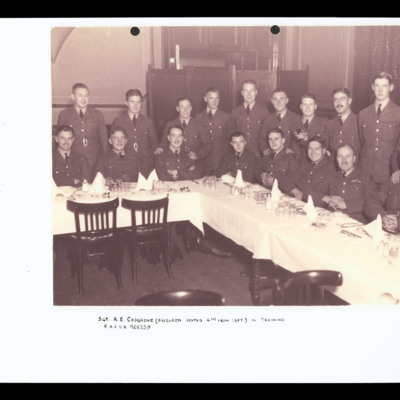 18 Airmen at a Dinner