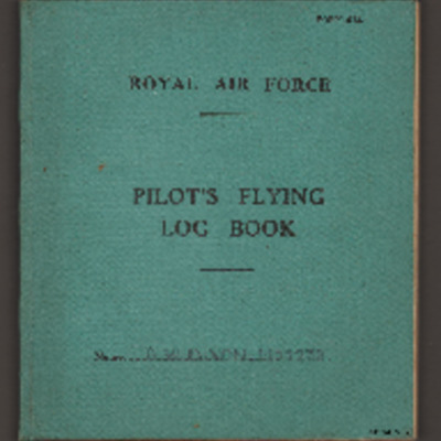 Geoff Dixon&#039;s pilot&#039;s flying log book. One