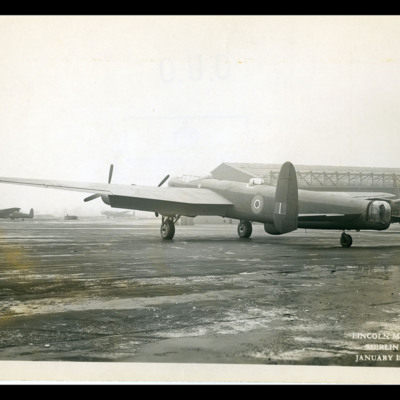 Avro Lincoln parked