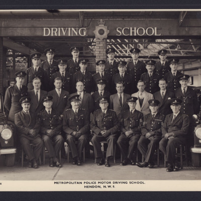 Metropolitan Police Motor Driving School, Hendon NW9 Group Photograph