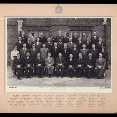 Metropolitan Police Detective Training School Group Photograph