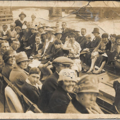 Crowd in a boat