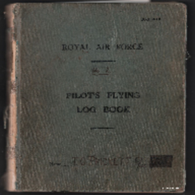 Thomas Other Prickett’s pilots flying log book. Two