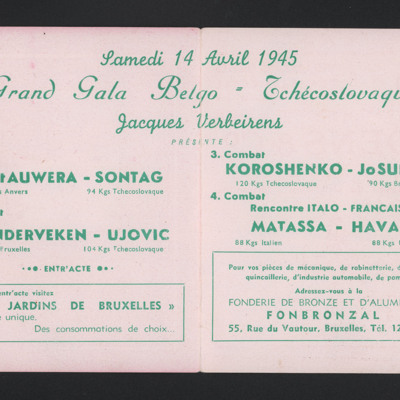 Grand Gala Belgo = Tchecoslovaque