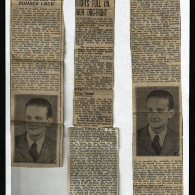 Four newspaper cuttings