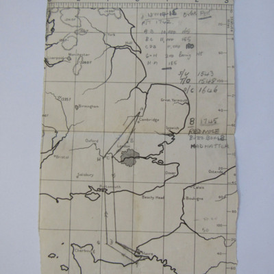 Planning Chart from Mepal to Le Havre