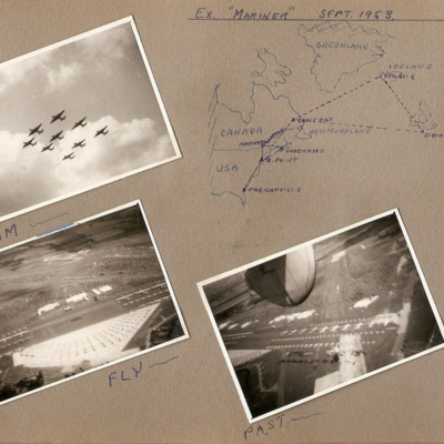 Odiham Flypast and sketch of route to Florida