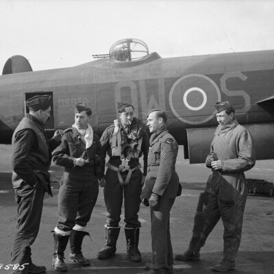 Five Airmen and a Lancaster