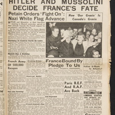 Hitler and Mussolini decide France&#039;s fate