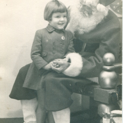 Annette Rhodes and Father Christmas