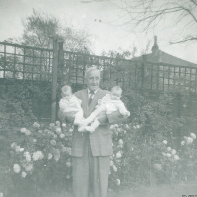 Archibald Saunders with Mary and Clare