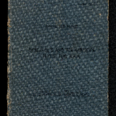 W G Anderson&#039;s observer’s and air gunner’s flying log book