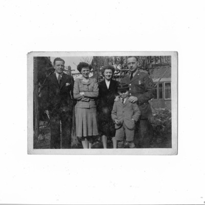 Group standing in garden