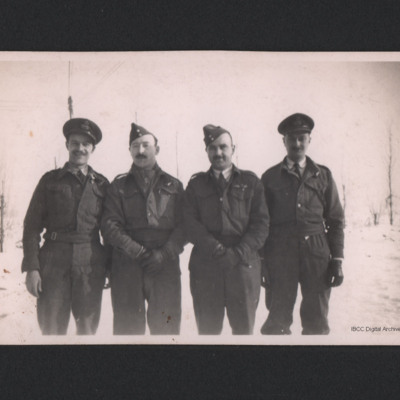 Colin McDermott and three Airmen