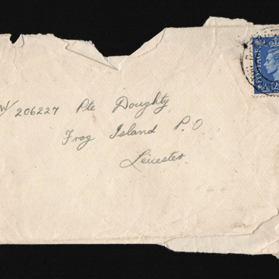 Letter from Jimmy Doughty to his sister Winnie