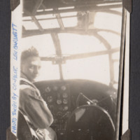 Arthur Atkins in cockpit
