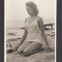 Betty on a beach