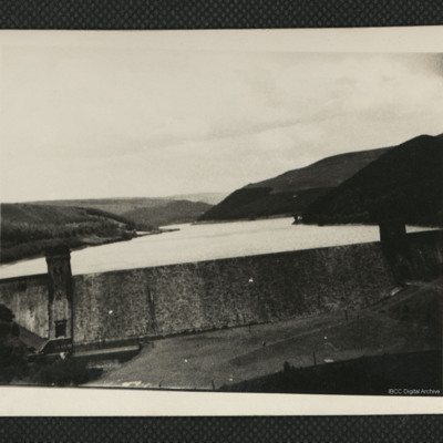 Ladybower dam and reservoir