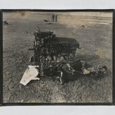 Aircraft wreckage - engine 
