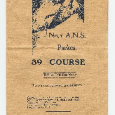 No 1 A.N.S. Parkes 39 course