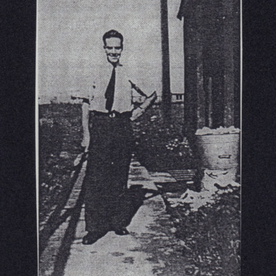 Man standing in garden