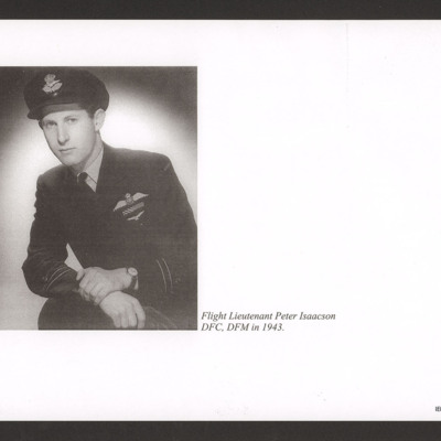 Flight Lieutenant Peter Isaacson DFC, DFM