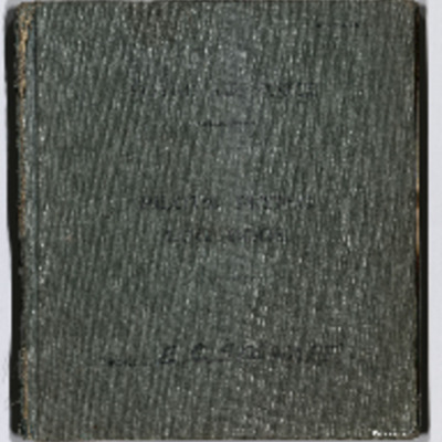 Edward Stewart&#039;s pilot&#039;s flying log book. One